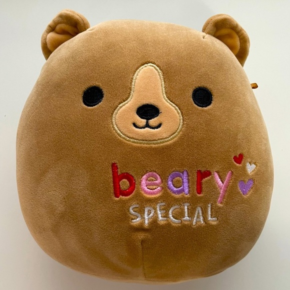 Squishmallow Omar the Bear 8"- Berry Special - Super Soft Plush Toy - NWOT - Picture 1 of 6